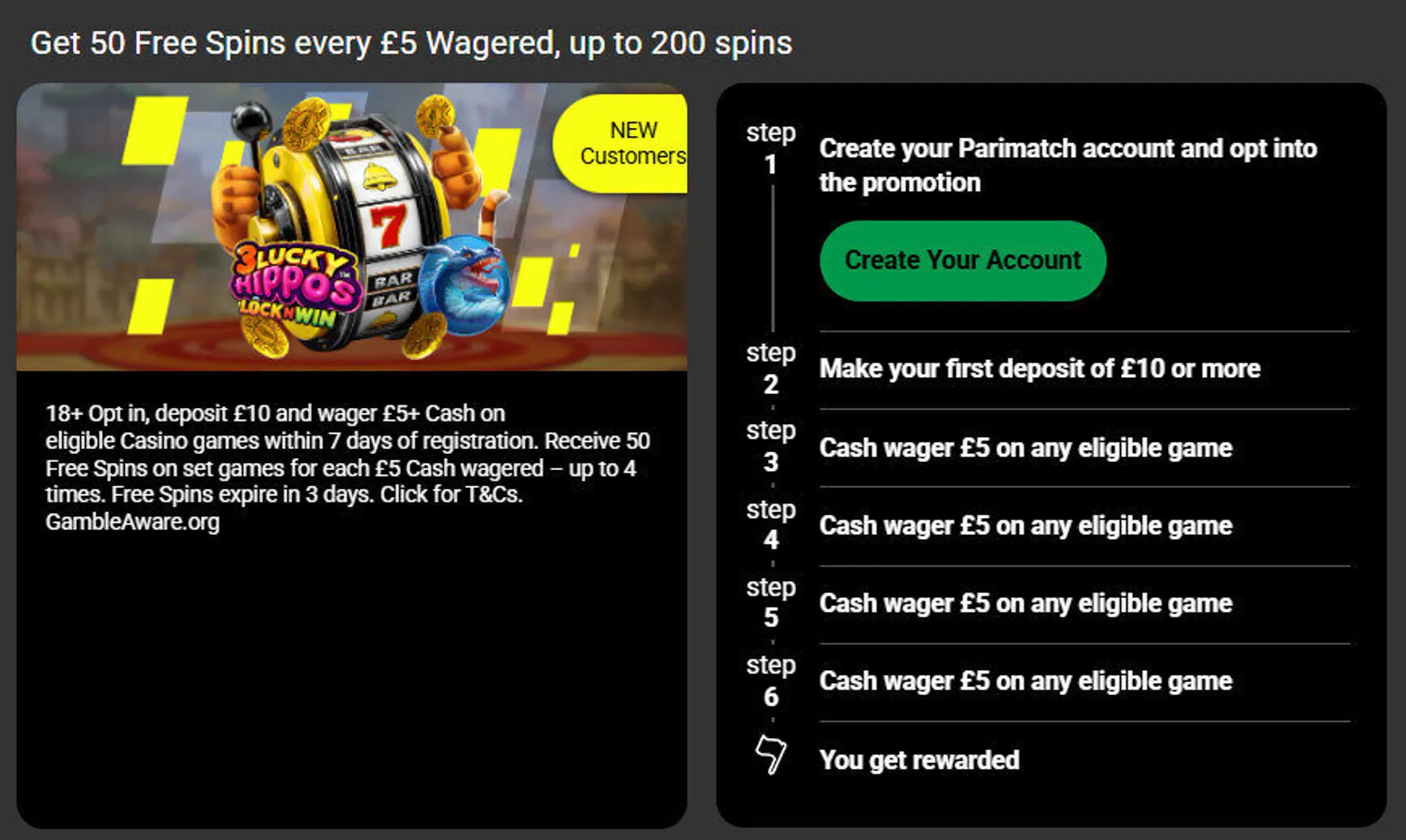 Parimatch welcome bonus