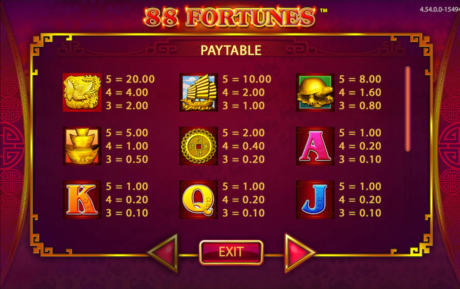 88 Fortunes 老虎机截图