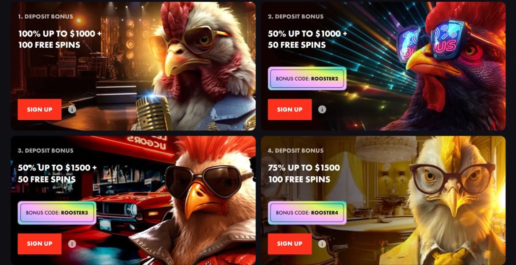 Rooster Bet Promotions