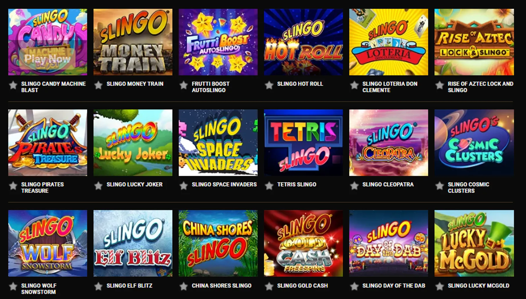 Slingo at Mega Riches