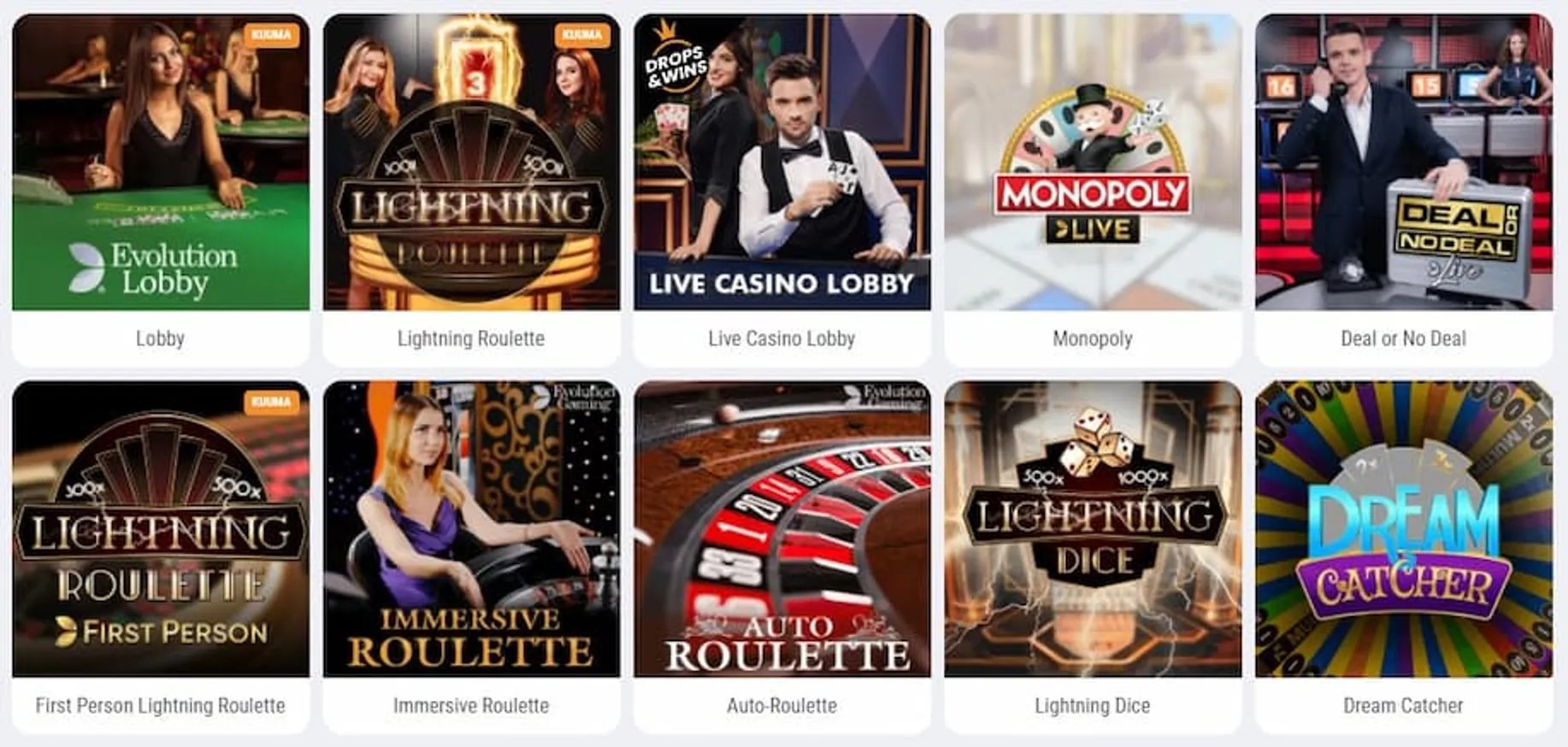 Cookie Casino kategoriat ja valikoima livekasinon peleihin