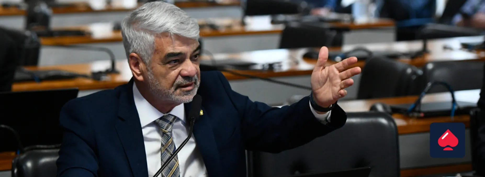Humberto Costa, senador do PT-PE, quer limitar valor de apostas online
