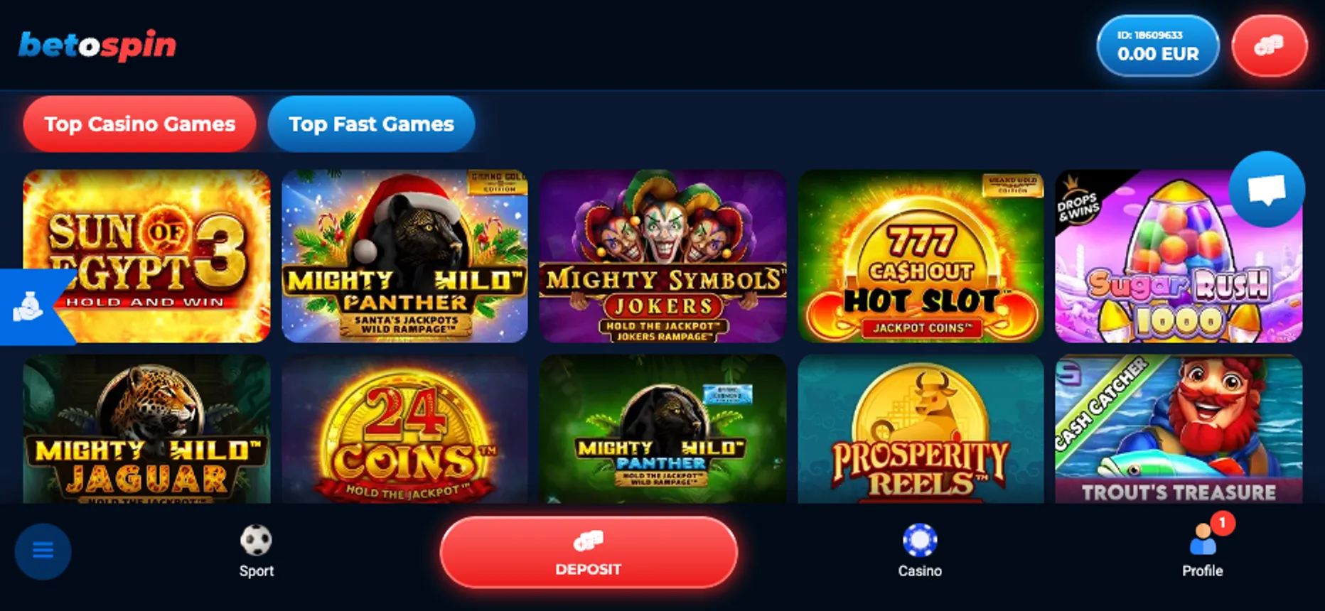 BetOSpin Casino Slots