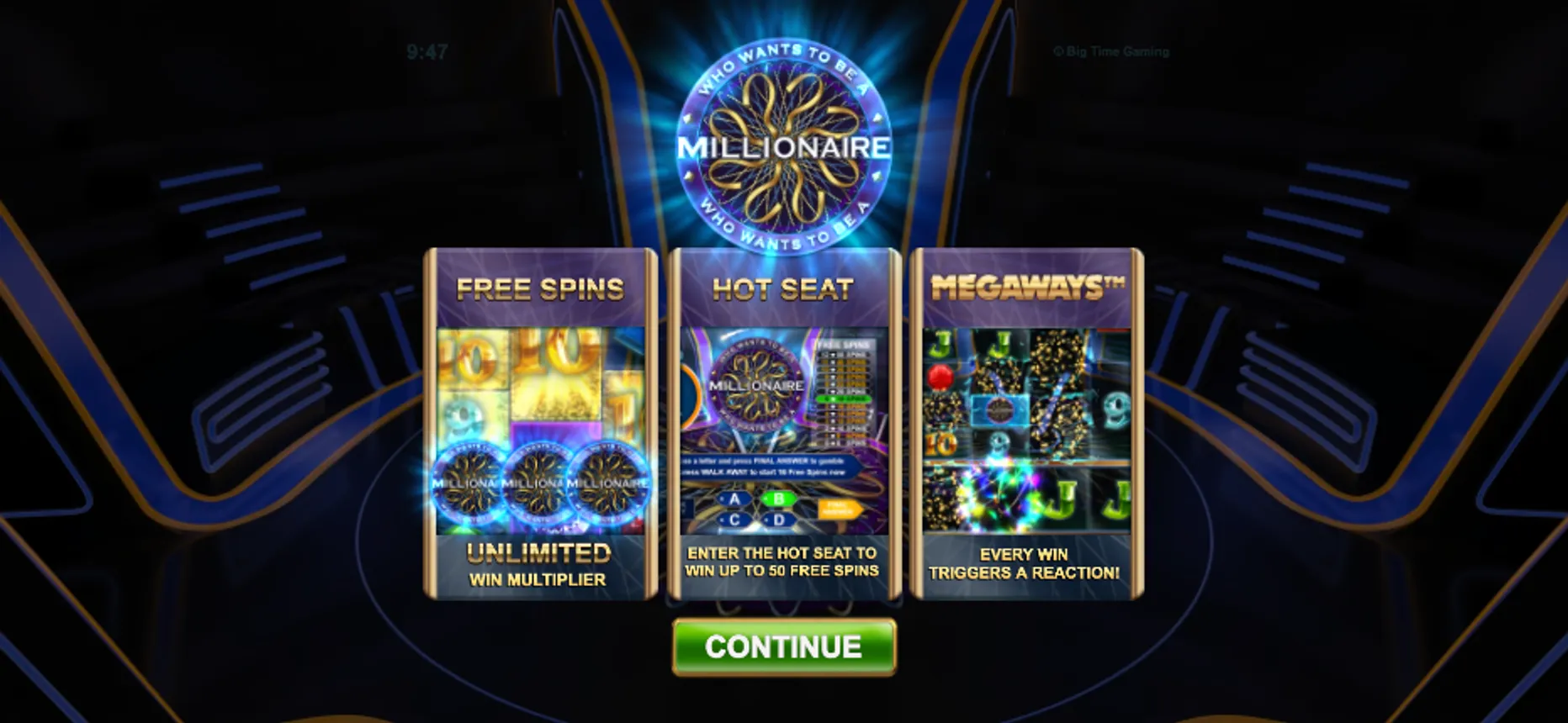 Millionaire Big Time Gaming Casino Slot