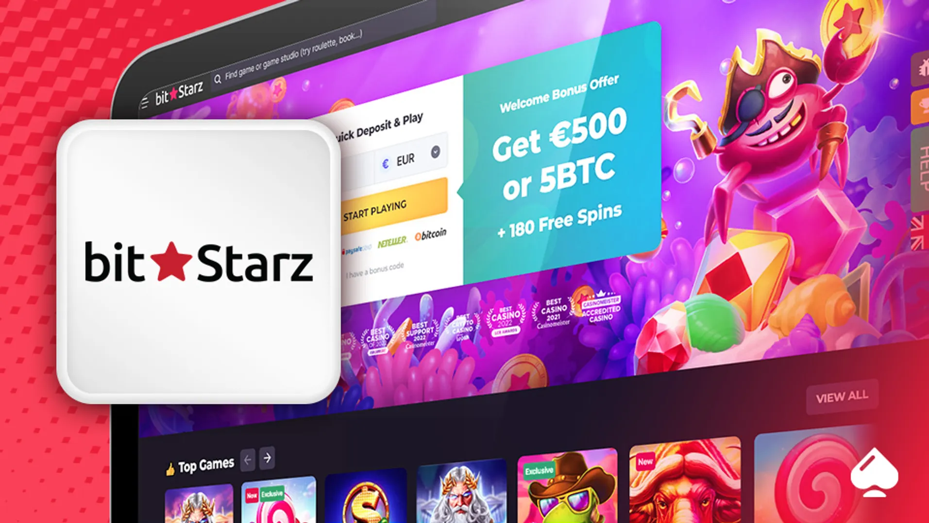 bitStars Casino lobby