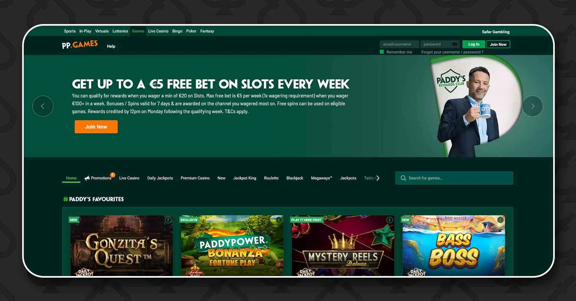 Paddypower screenshot Gamban