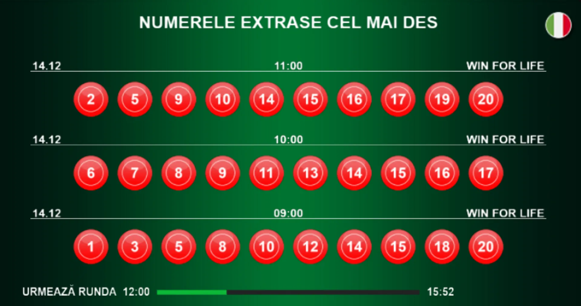 Extragere Loto Italia Win for Life