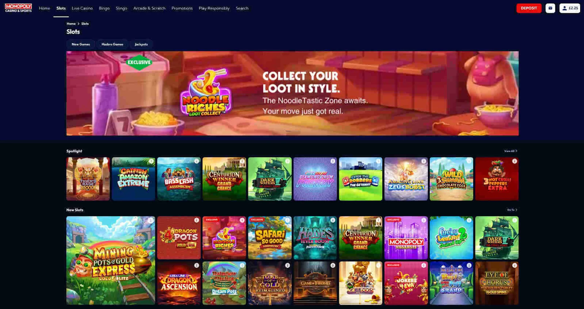 Monopoly Casino Megaways slots