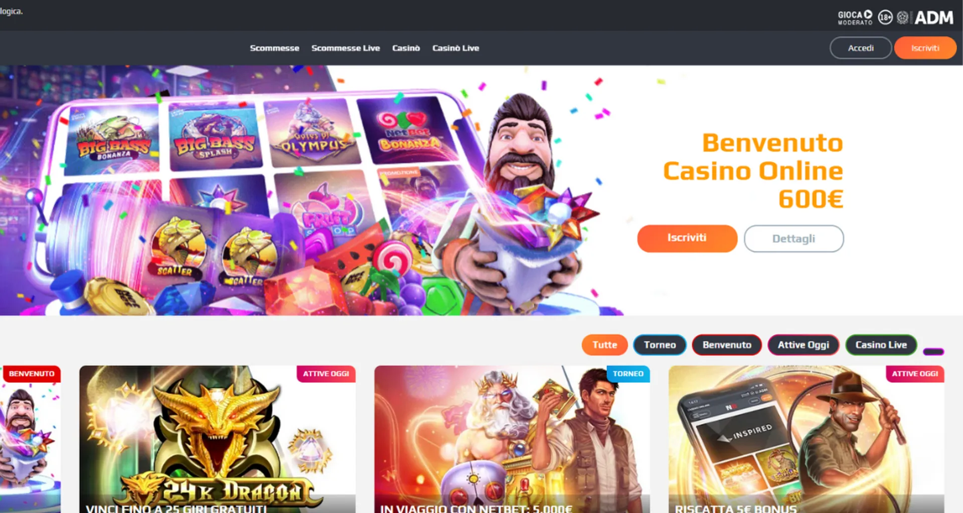 offerte attive casino netbet