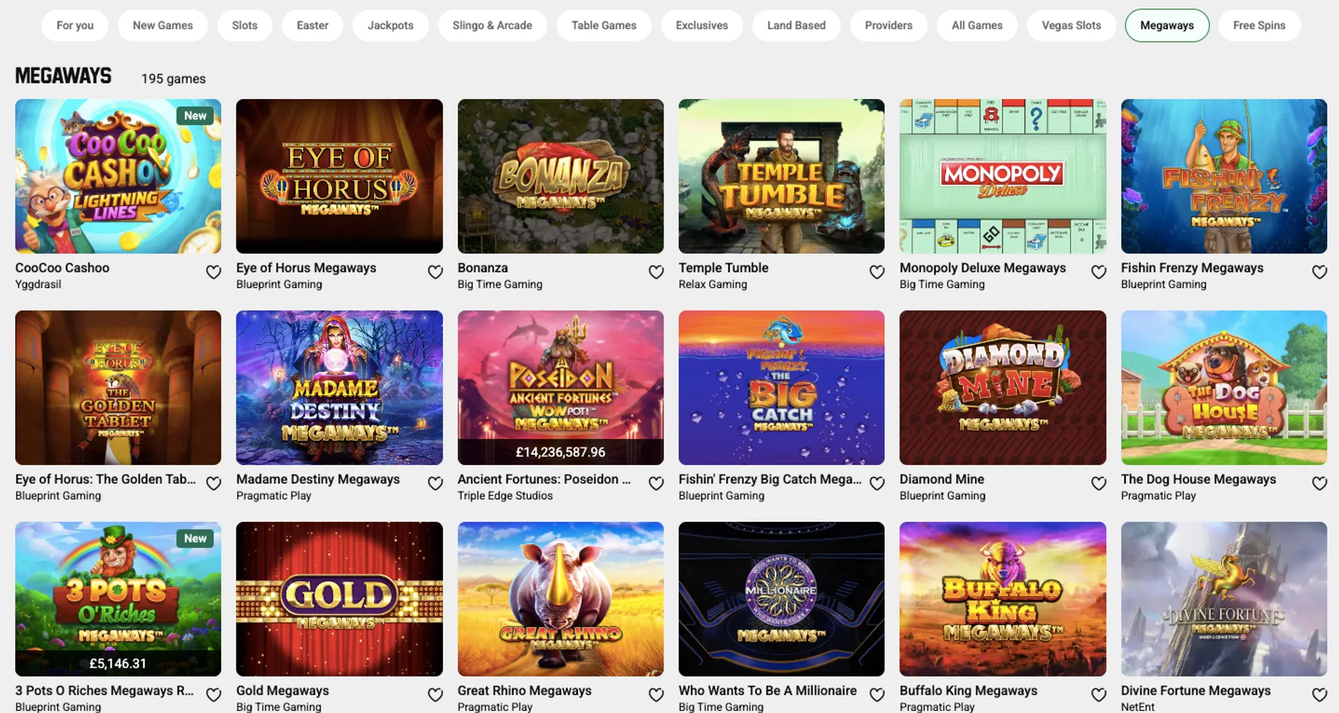 Unibet Casino megaways