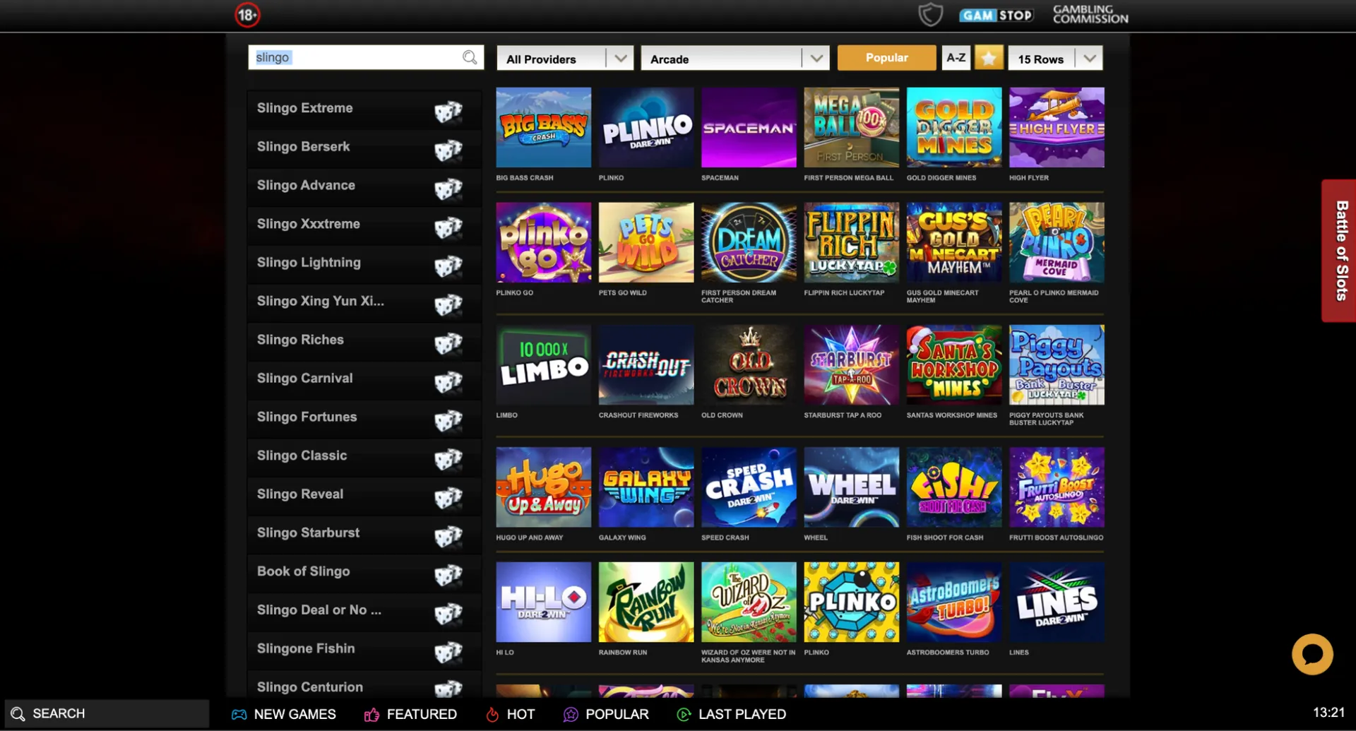 Exclusive games at Videoslots