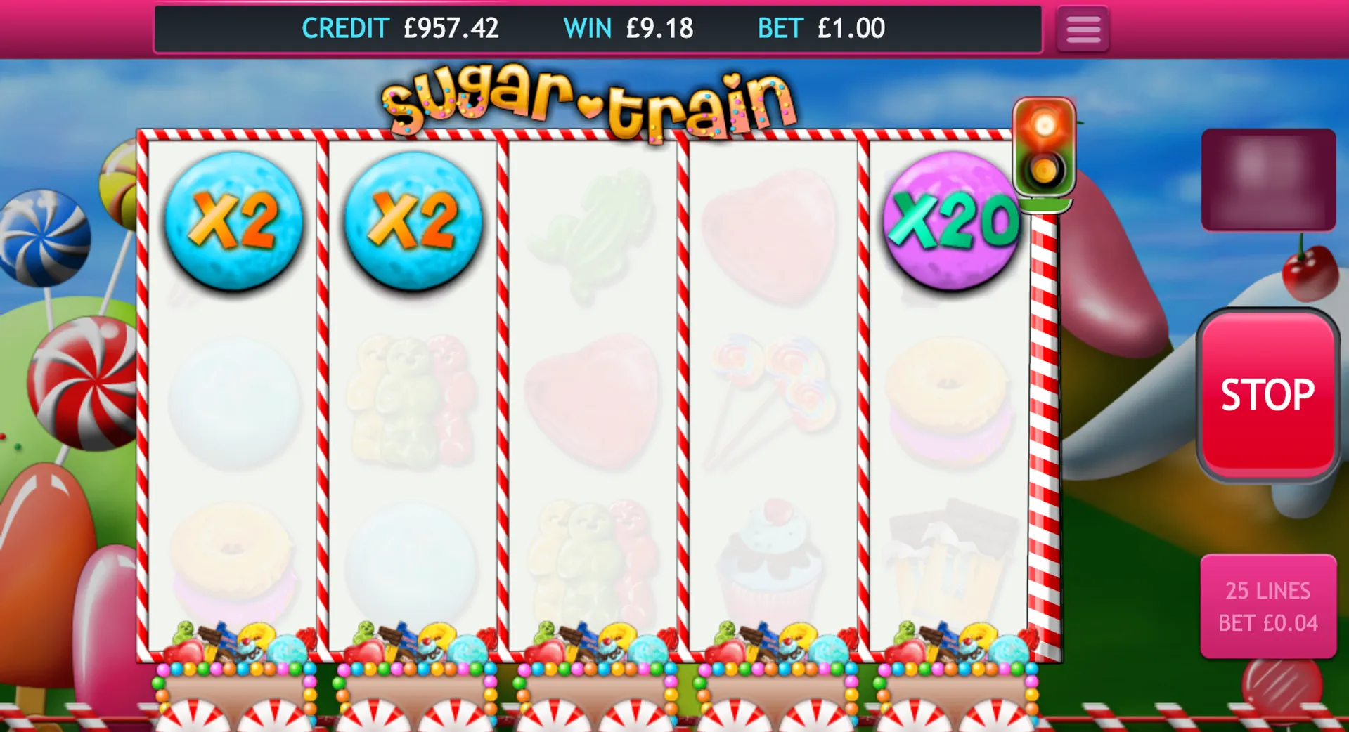 Sugar Train Slot Bonus