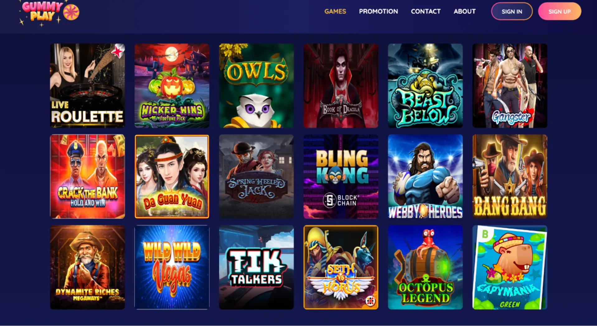GummyPlay Sportsbook Section