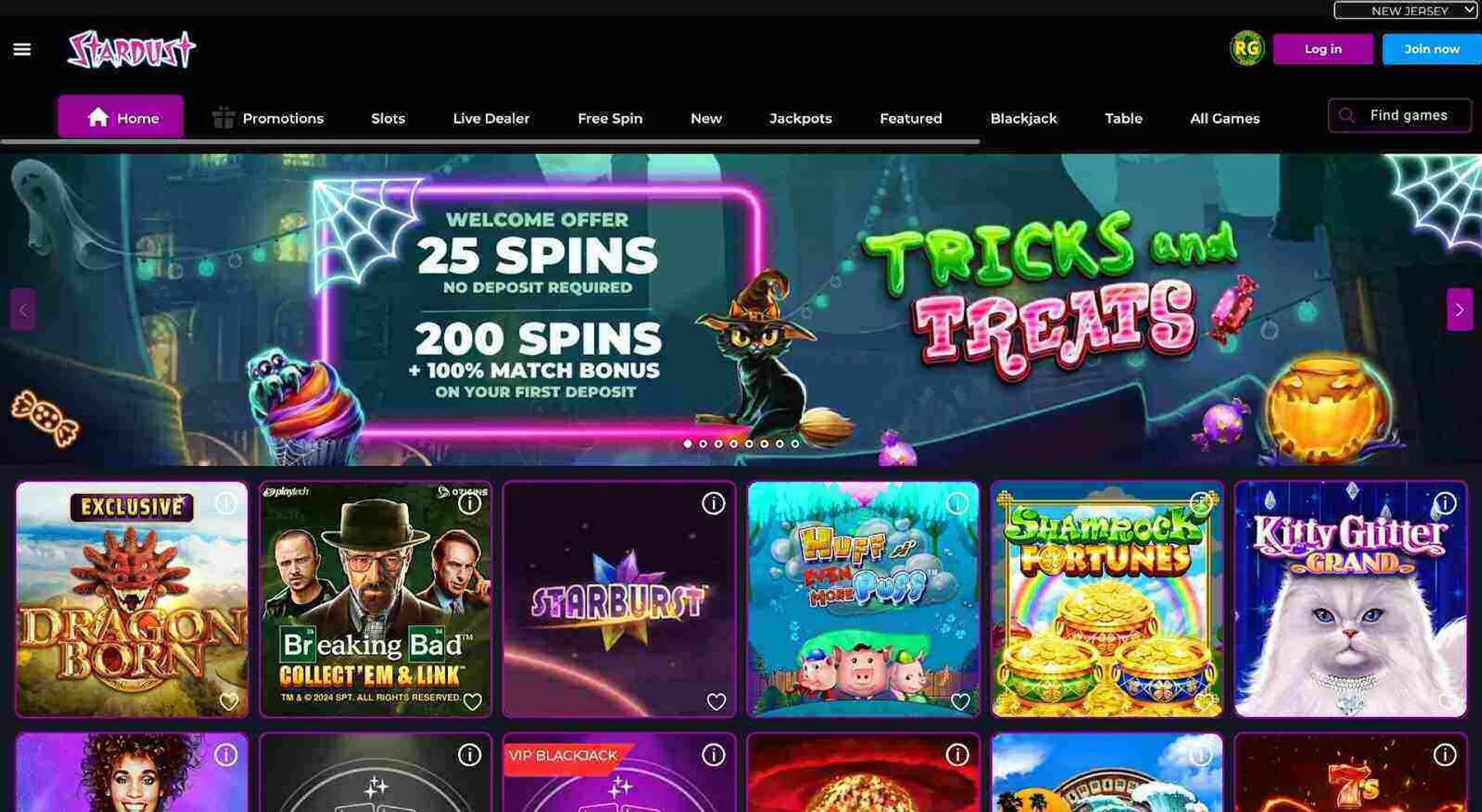 Games at Stardust casino