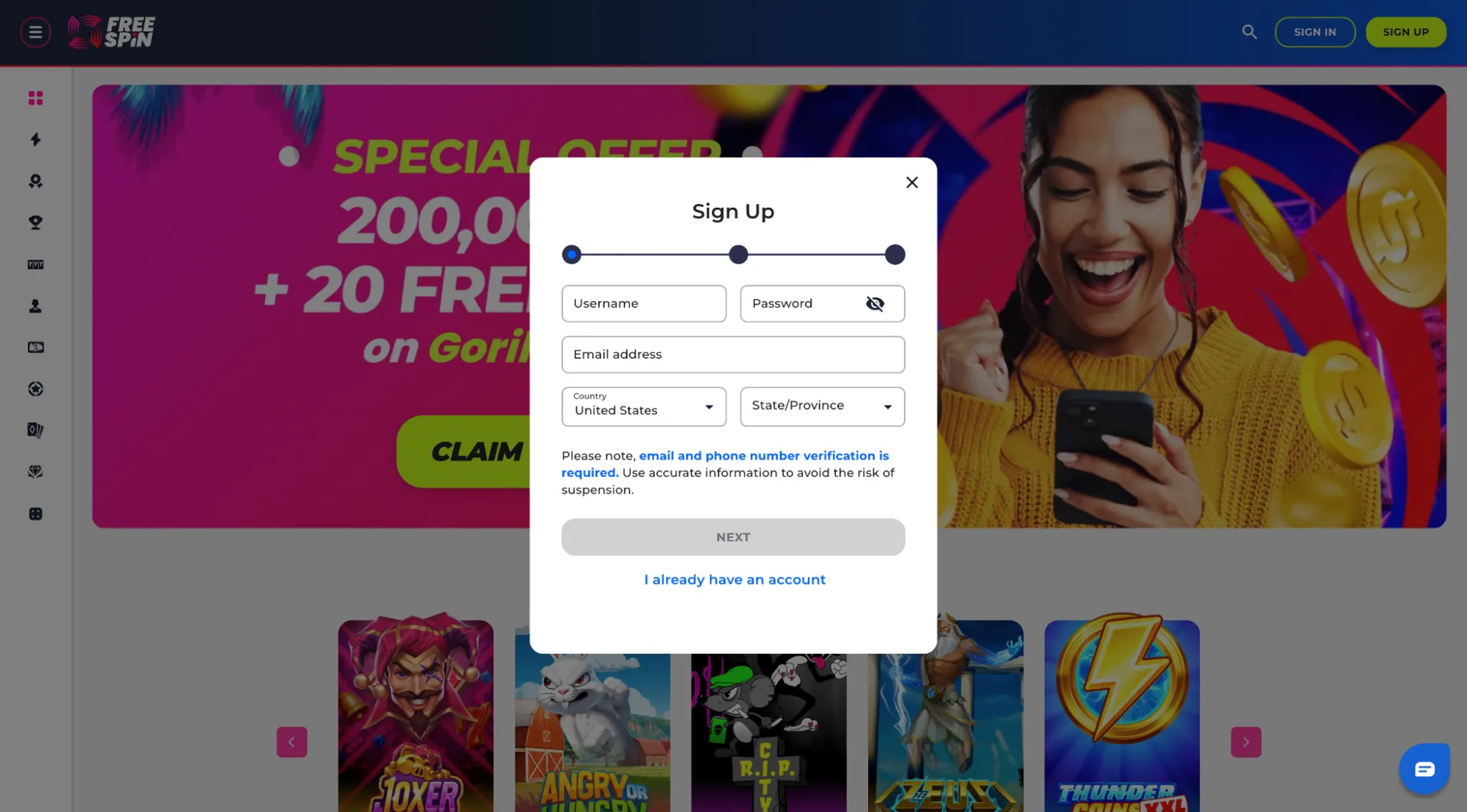 Verify your email address