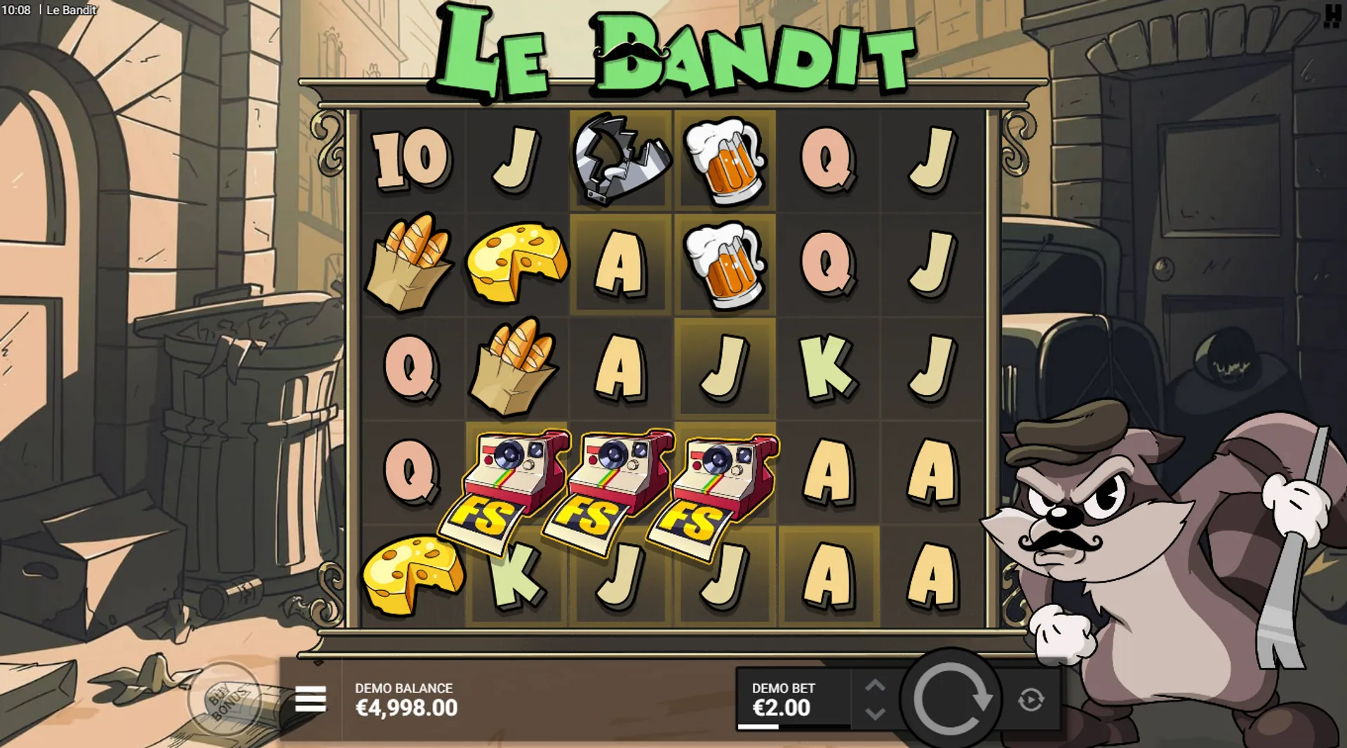 Tragamonedas Le Bandit de Hacksaw