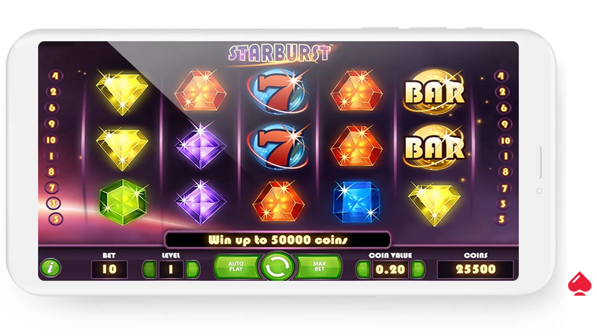 slot screenshot starburst