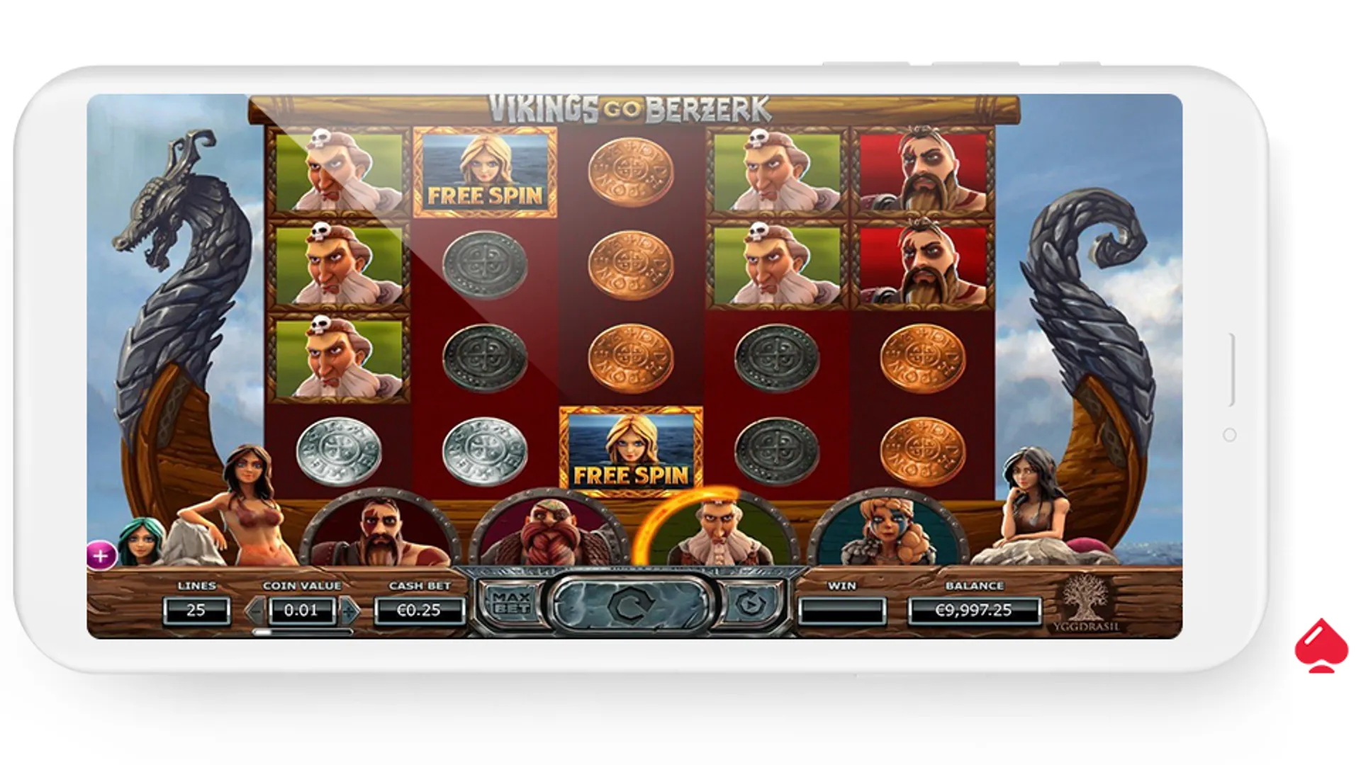 slot screenshot vikings bezerk