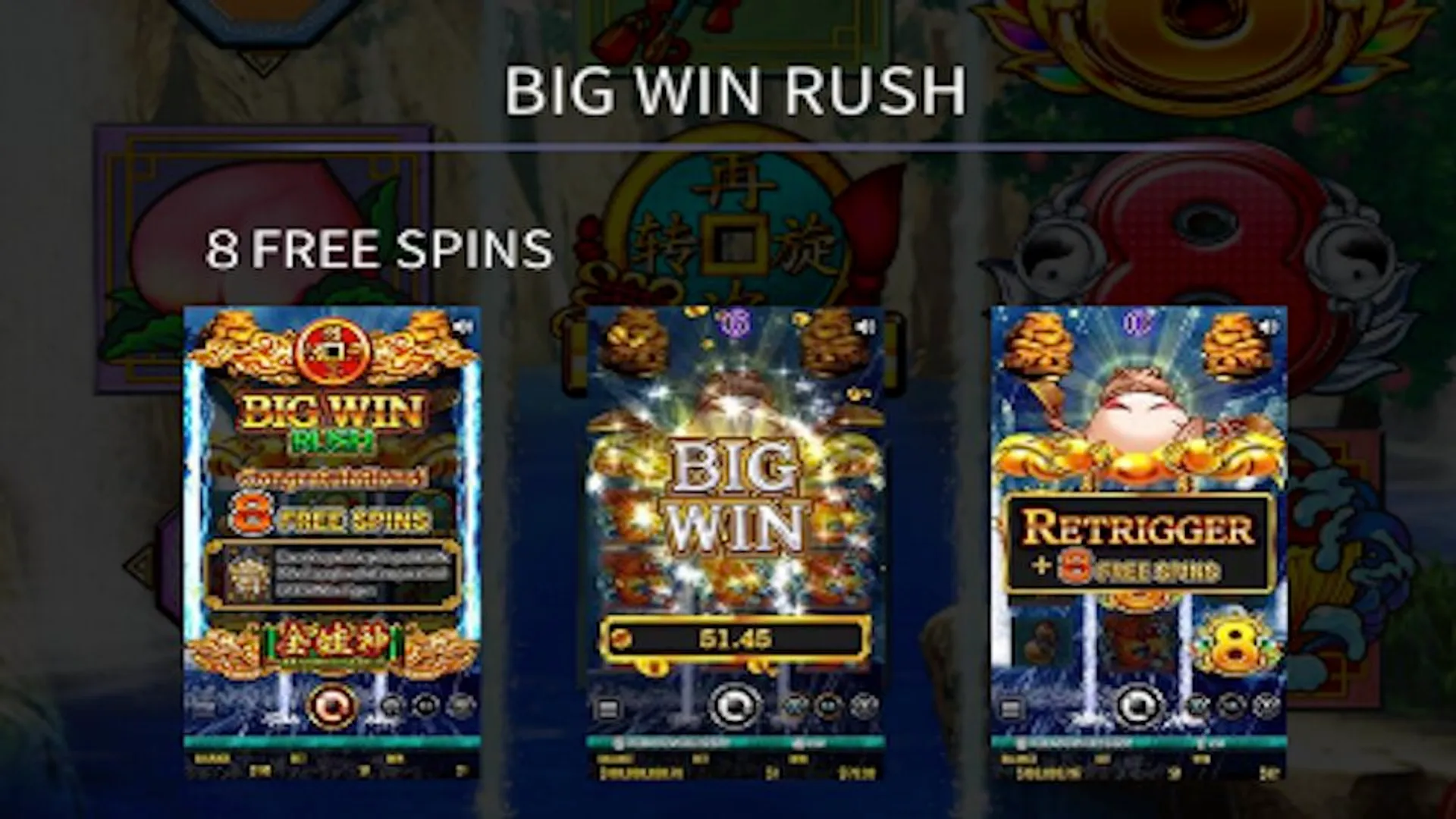 Big Win Rush from Golden Frog God Slot