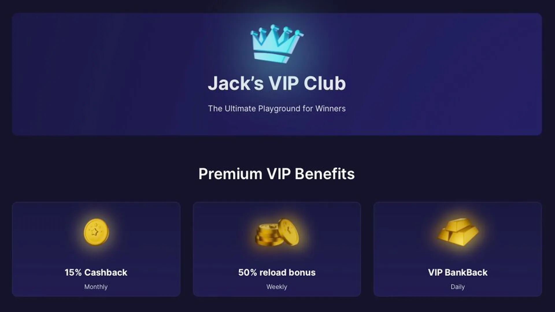 Jack’s VIP Club