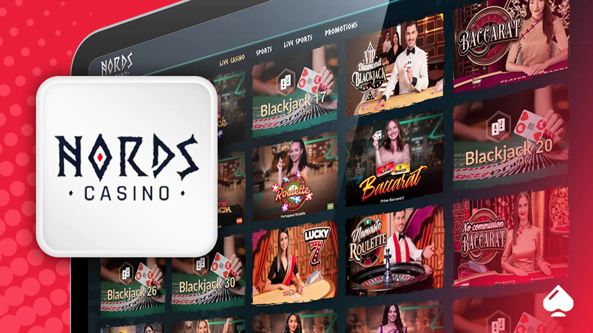 Nords Casino best for live casino