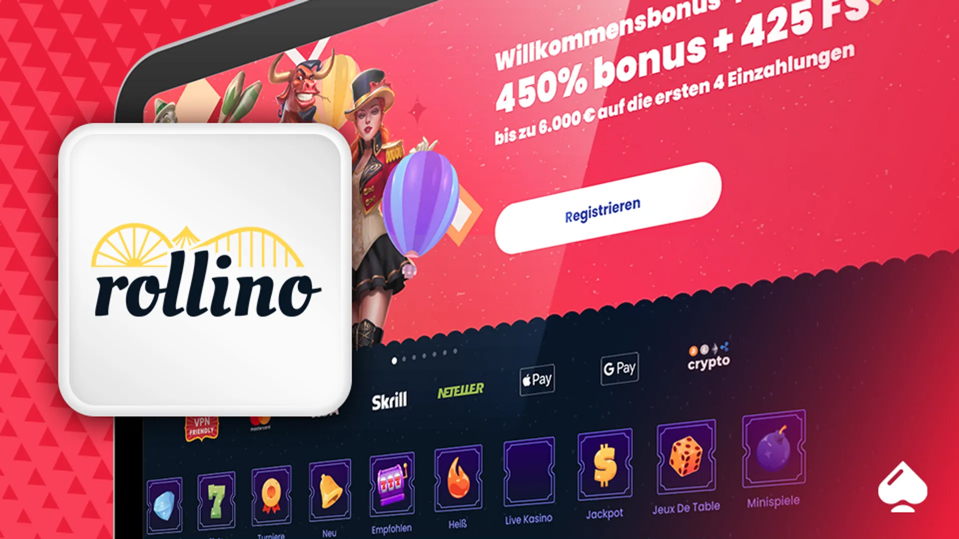 CasinoTopsOnline Rollino Willkommensbonus