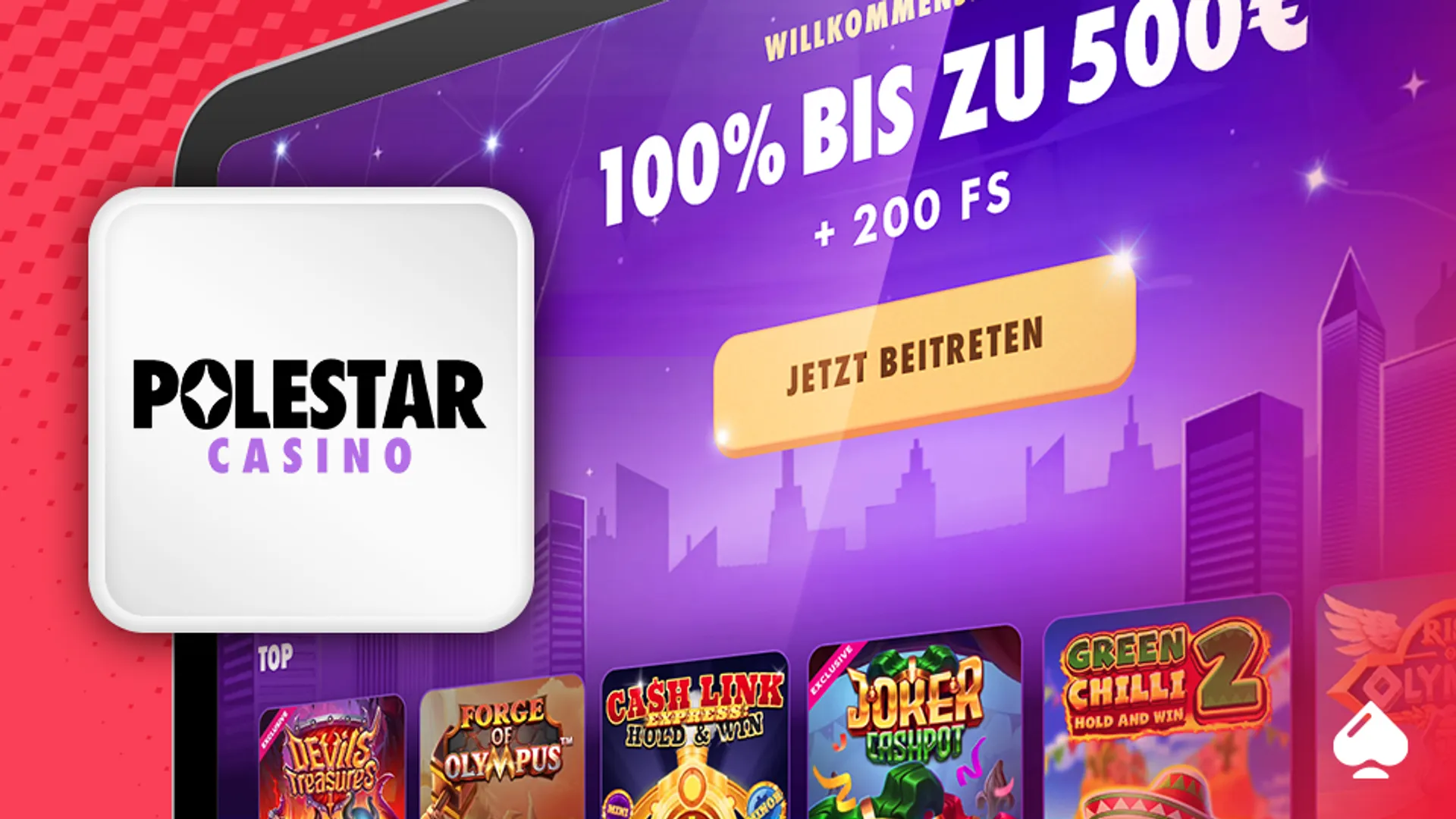 CasinoTopsOnline Polestar Willkommensbonus