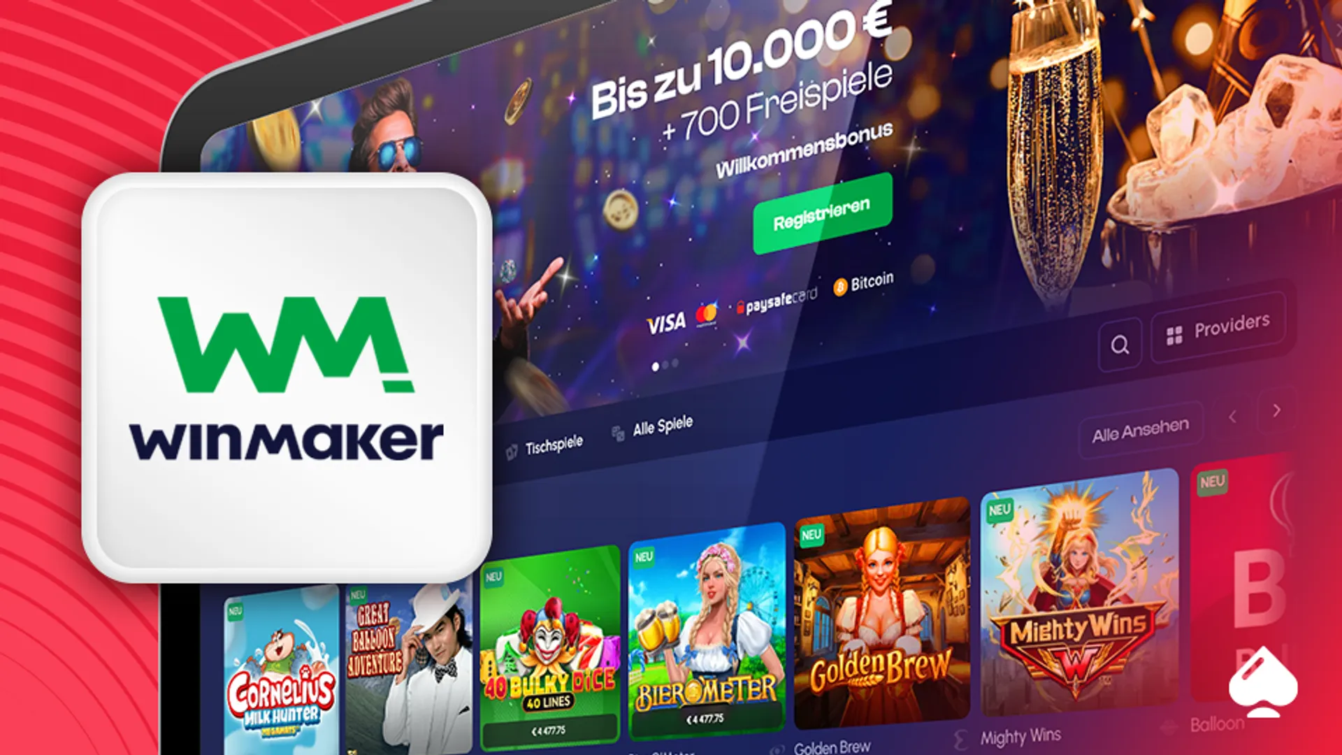 CasinoTopsOnline Winmaker Casino Willkommensbonus