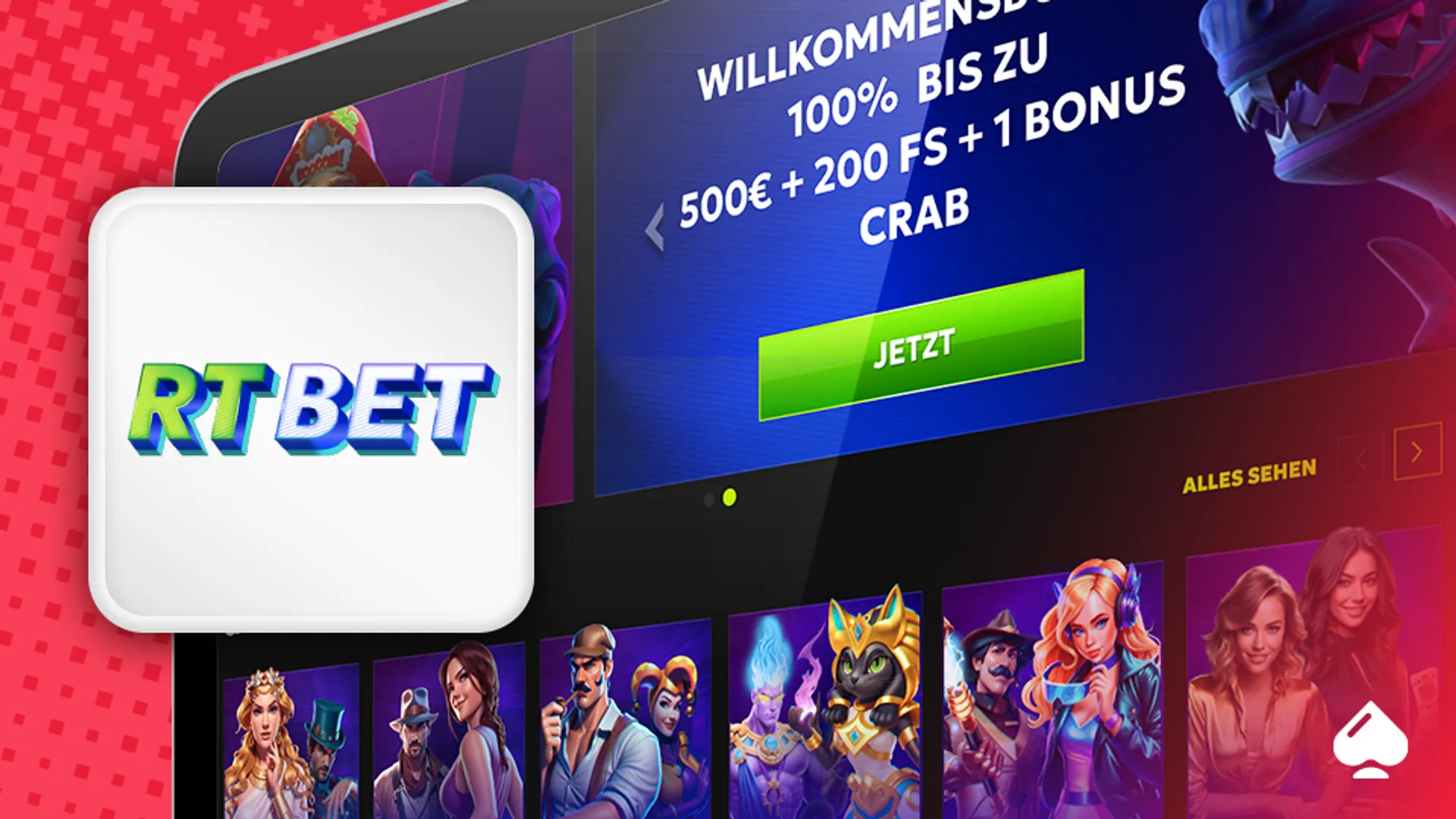 CasinoTopsOnline RTBet Casino Willkommensbonus