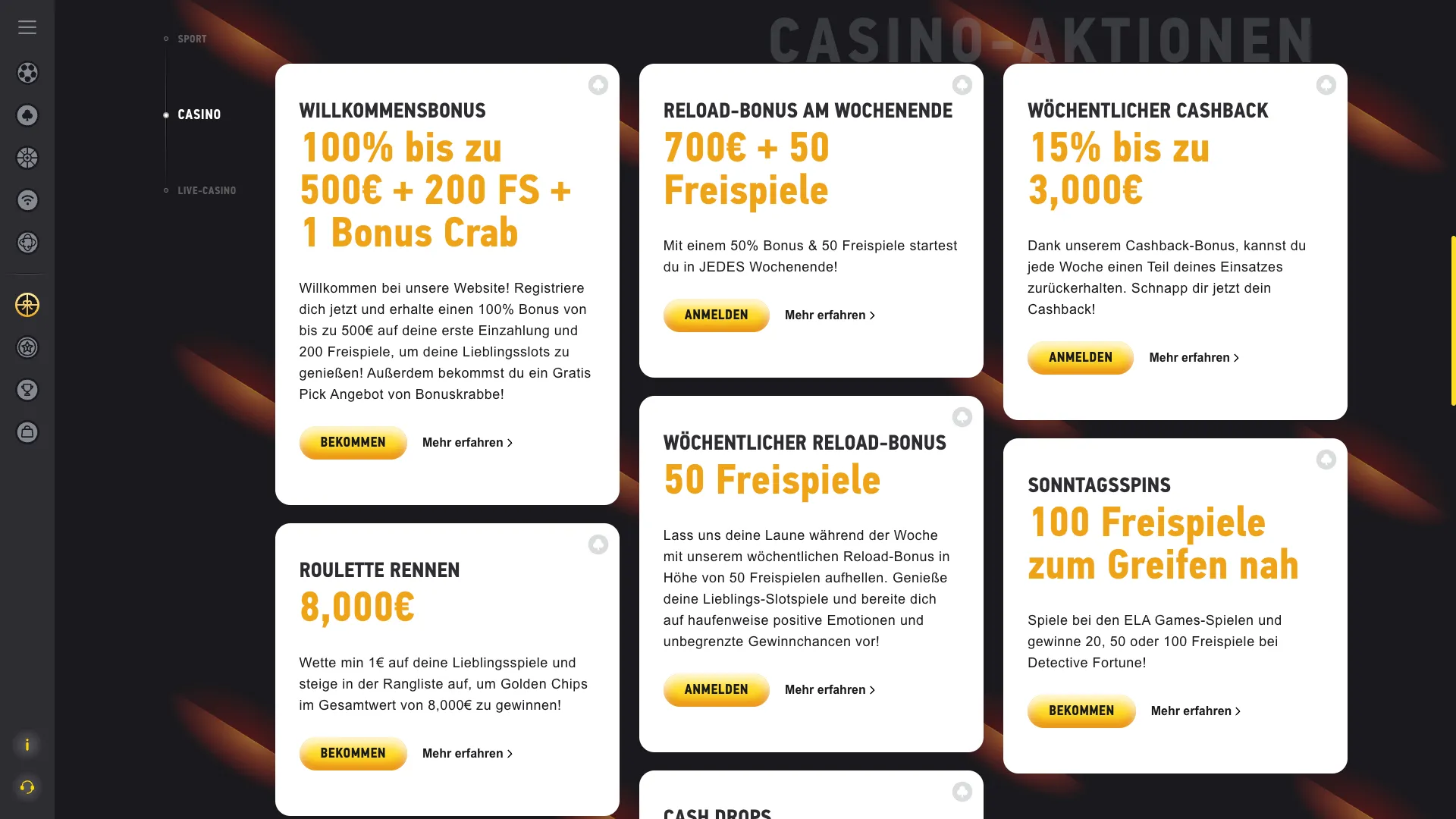 Fezbet Casino Aktionen