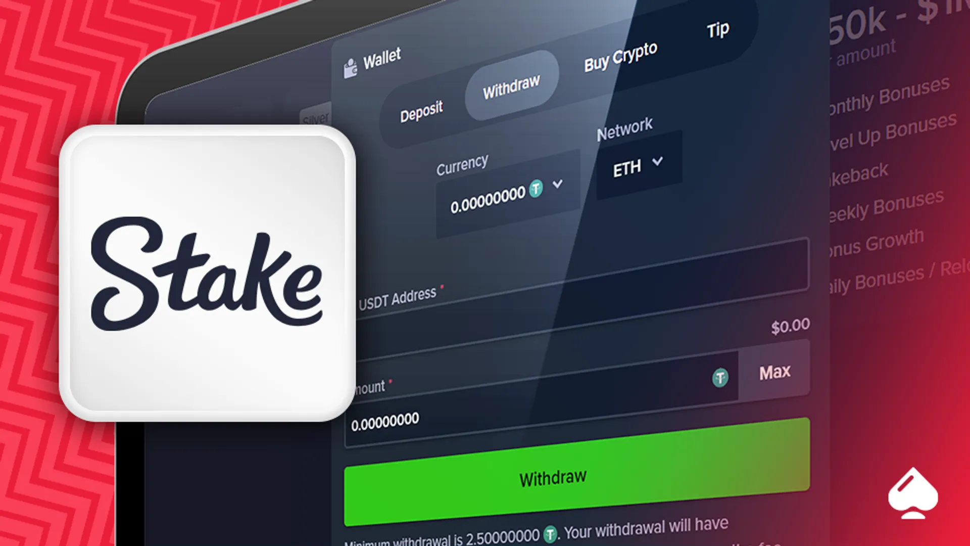 Stake Casino best for crypto payments