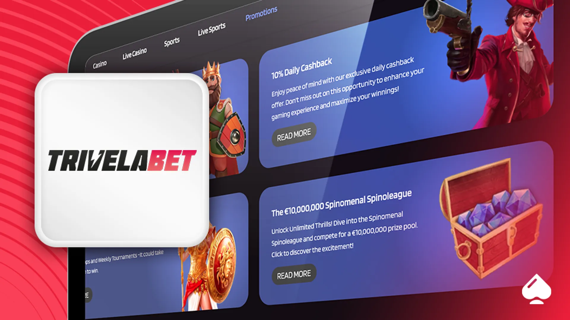 Trivelabet best for cashback bonus