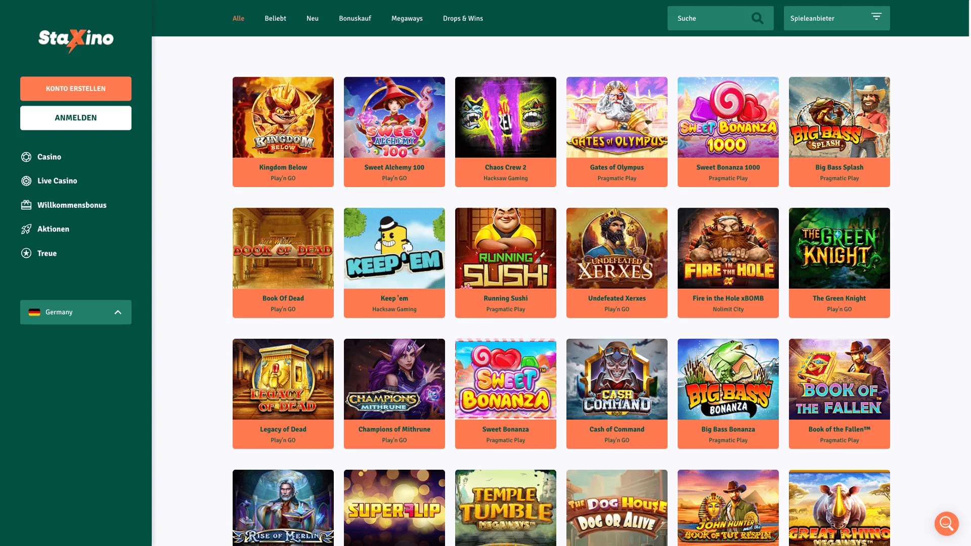 Staxino Casino Slots