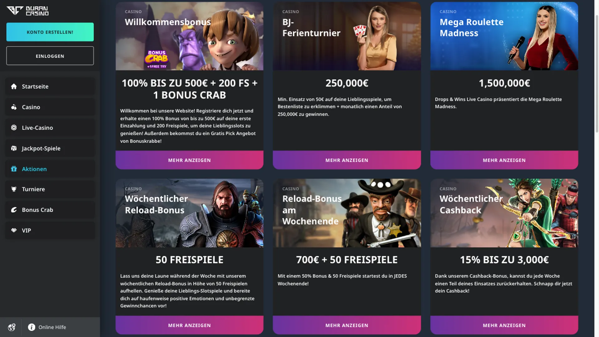 Buran Casino Bonus