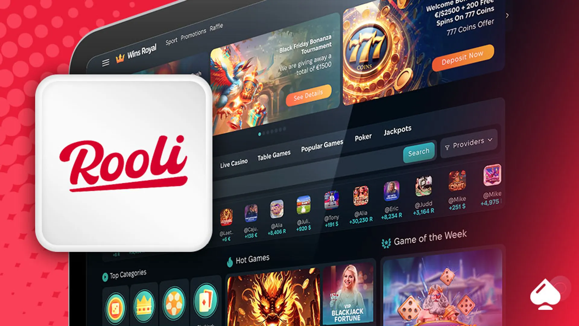 Rooli Casino refer a friend bonus