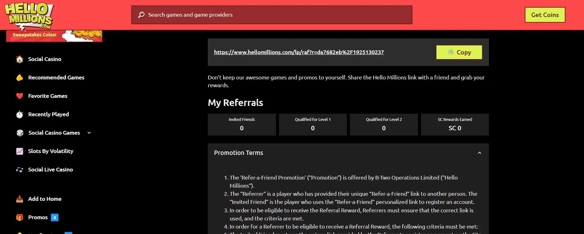 Hello Millions My Refferals