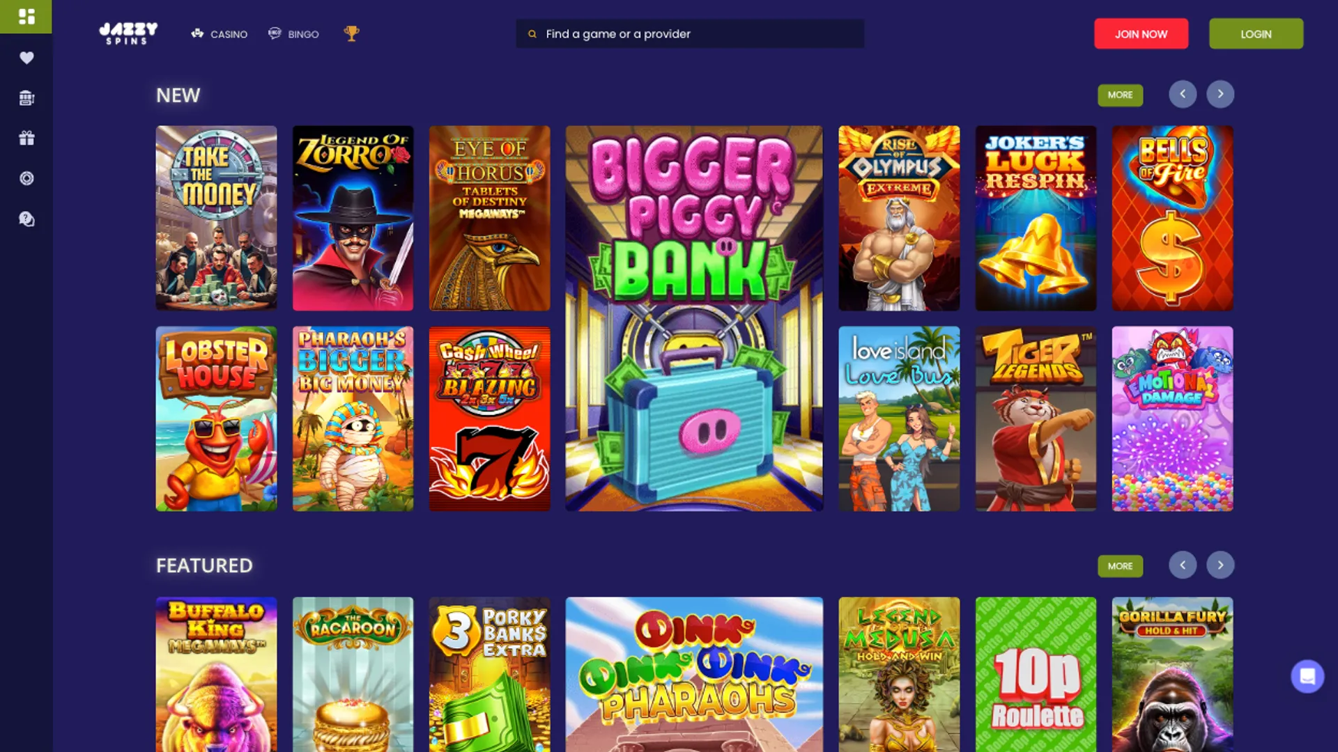 Jazzy Spins Games