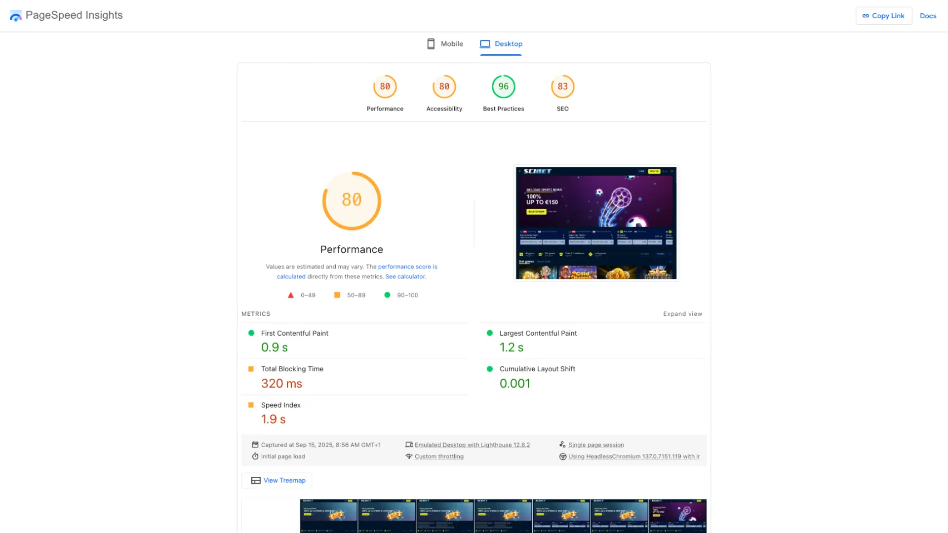 How Scibet casino site performed