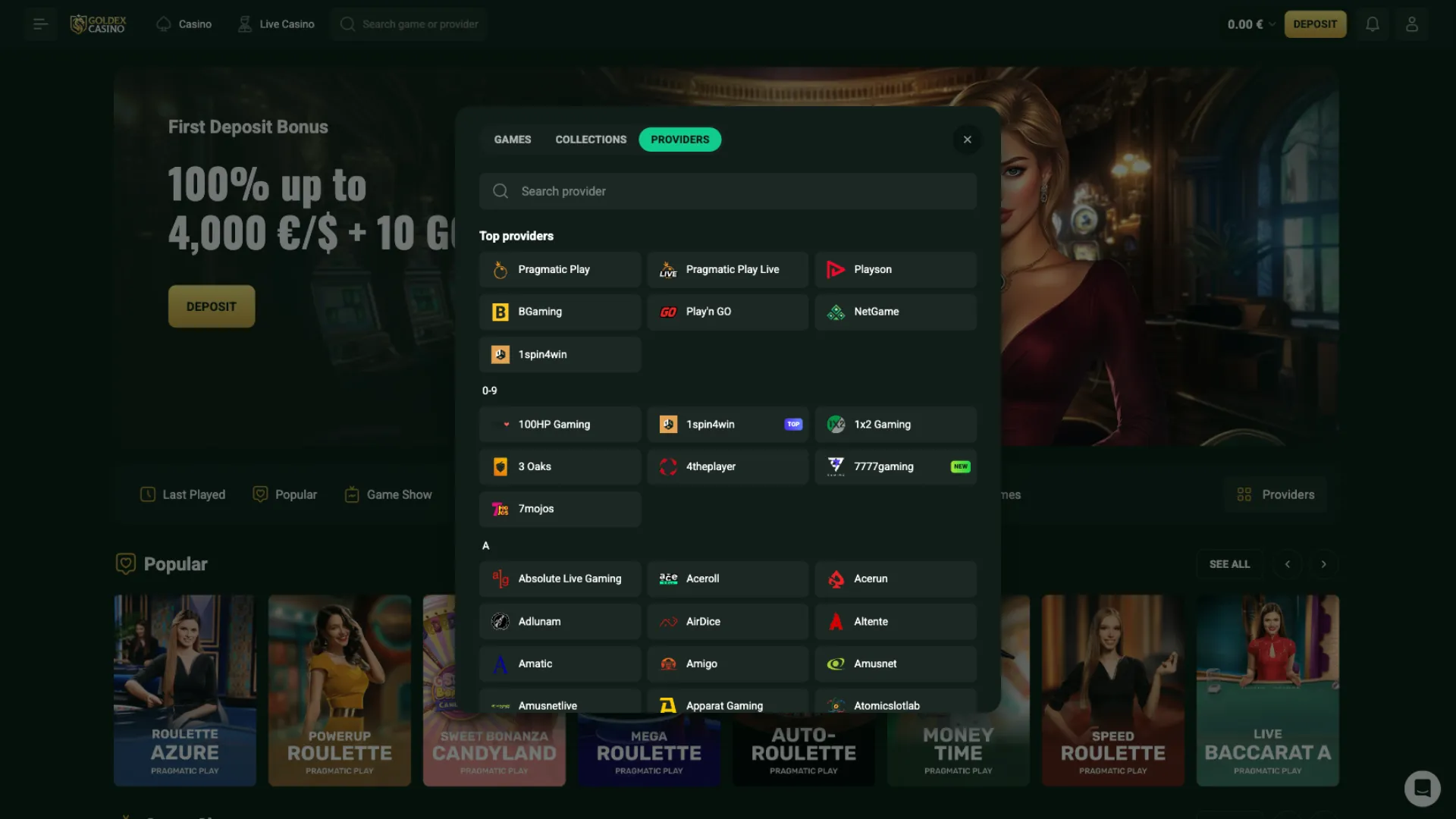 Goldex Casino live casino