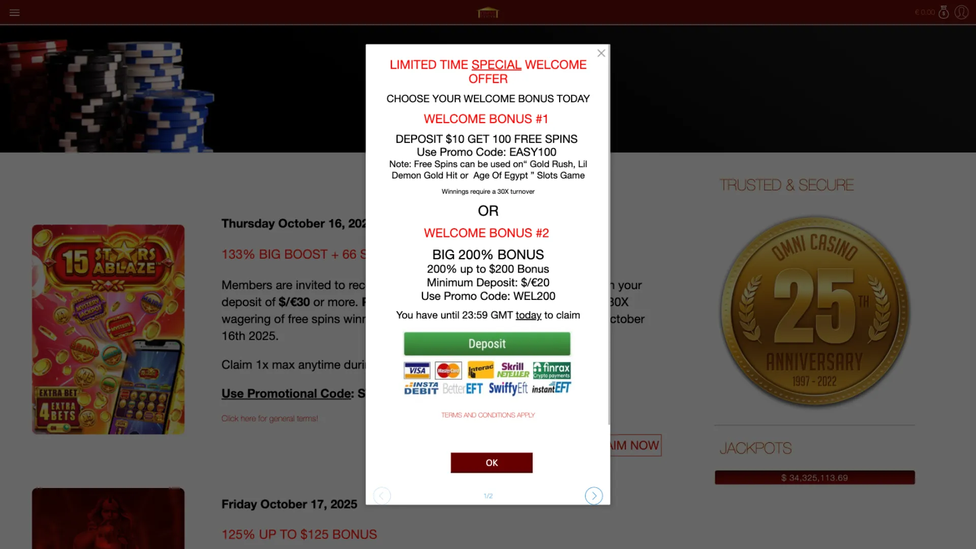 Omni casino unique features