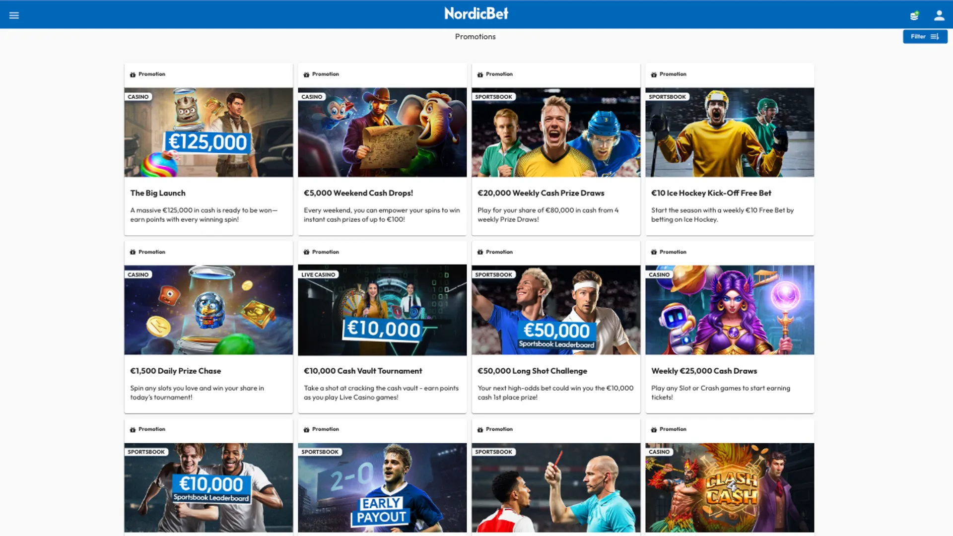 Promotions at NordicBet Casino