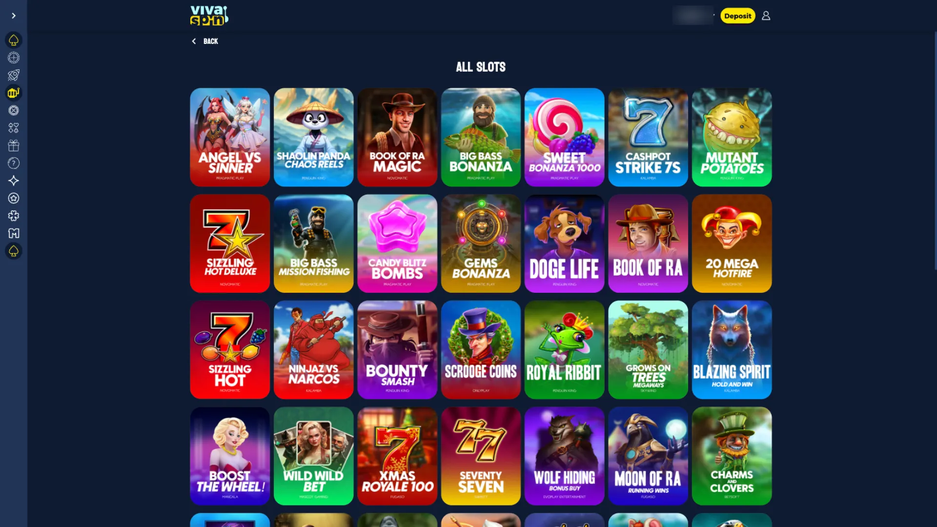 Slots available at VivaSpin