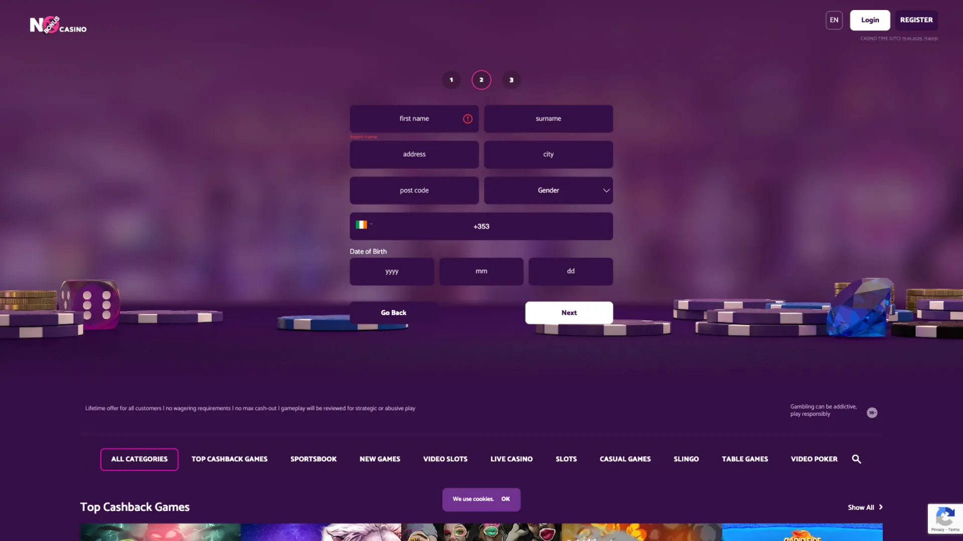 How to create an account and unlock 10% cashback