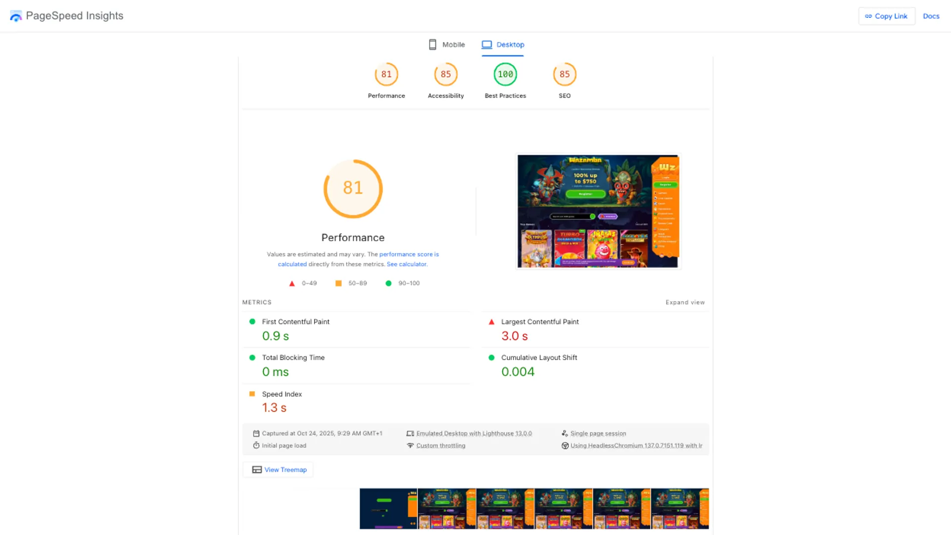 User experience and site performance
