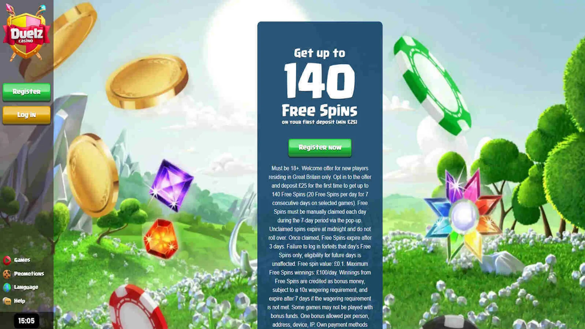 Duelz casino welcome bonus