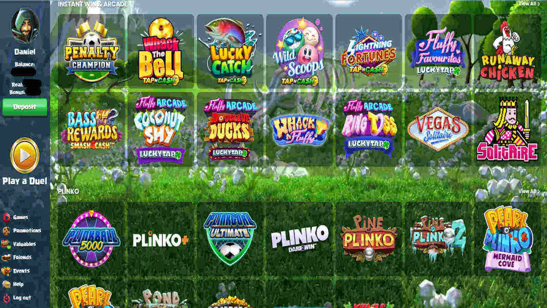 Table games at Duelz