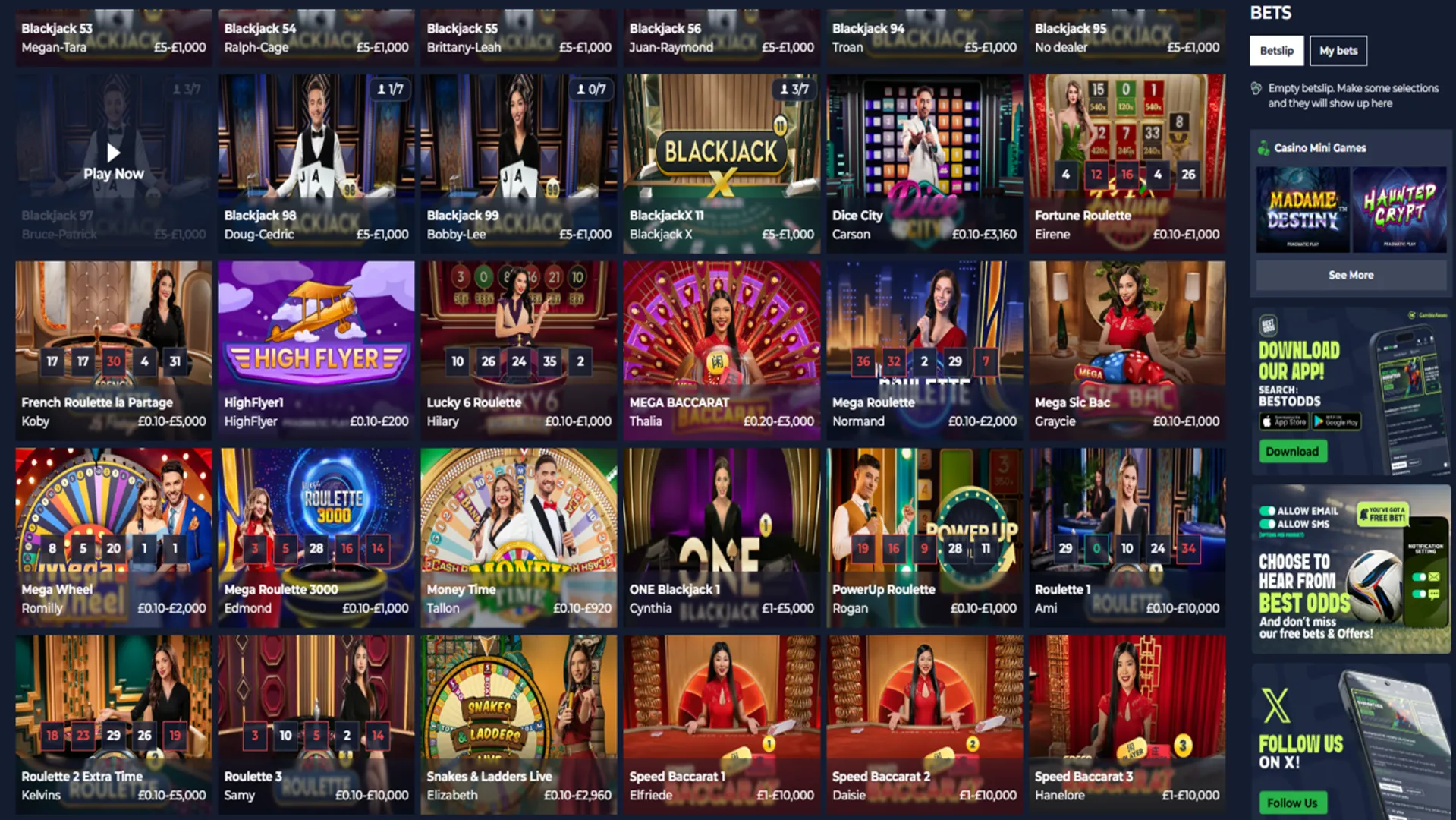 Live Casino Games