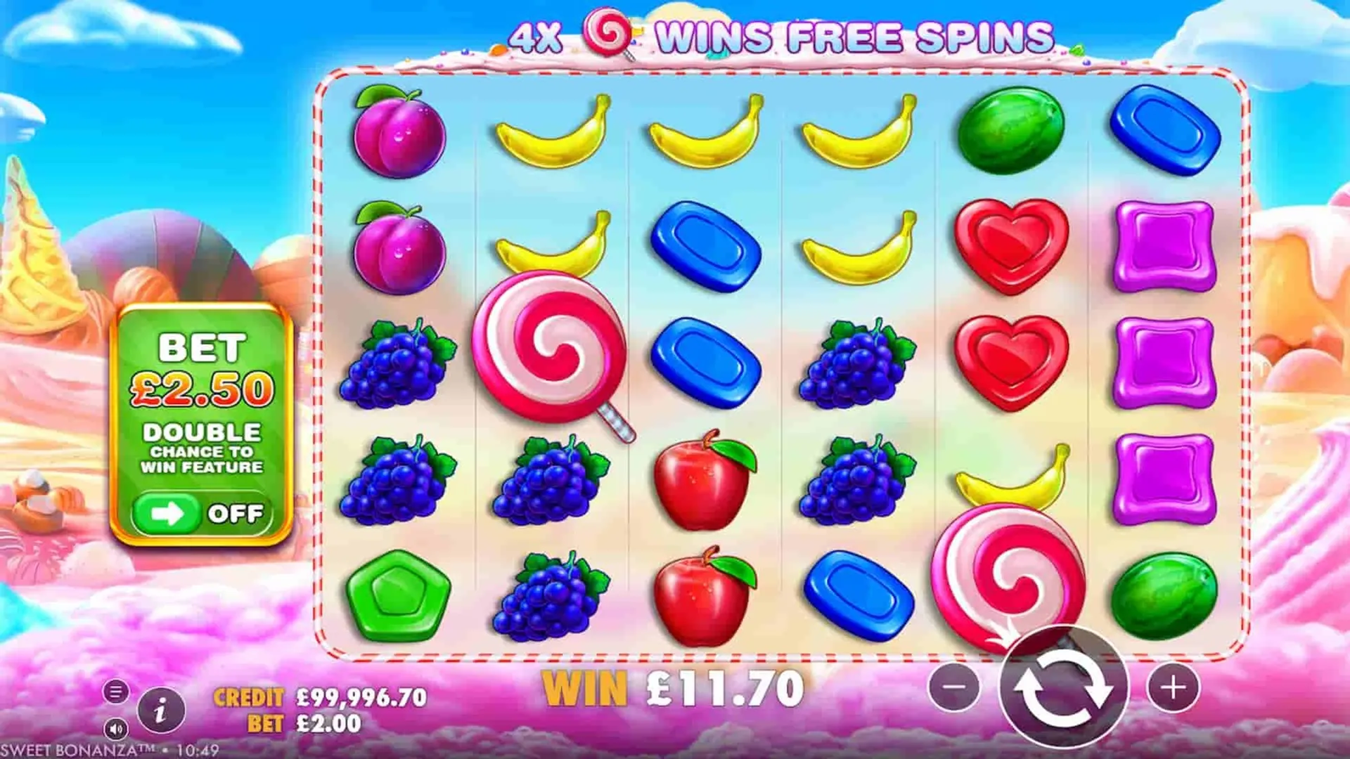 Sweet Bonanza slot testing