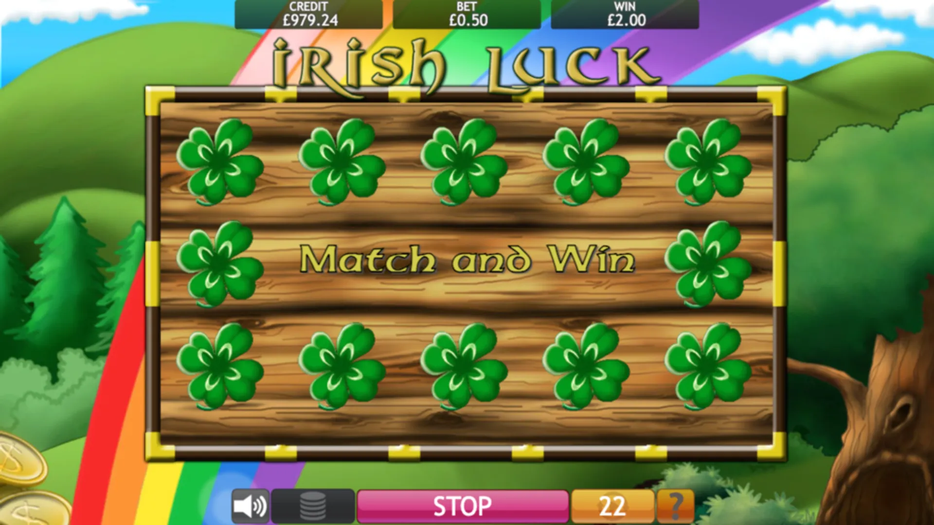 Irish Luck slot match & win