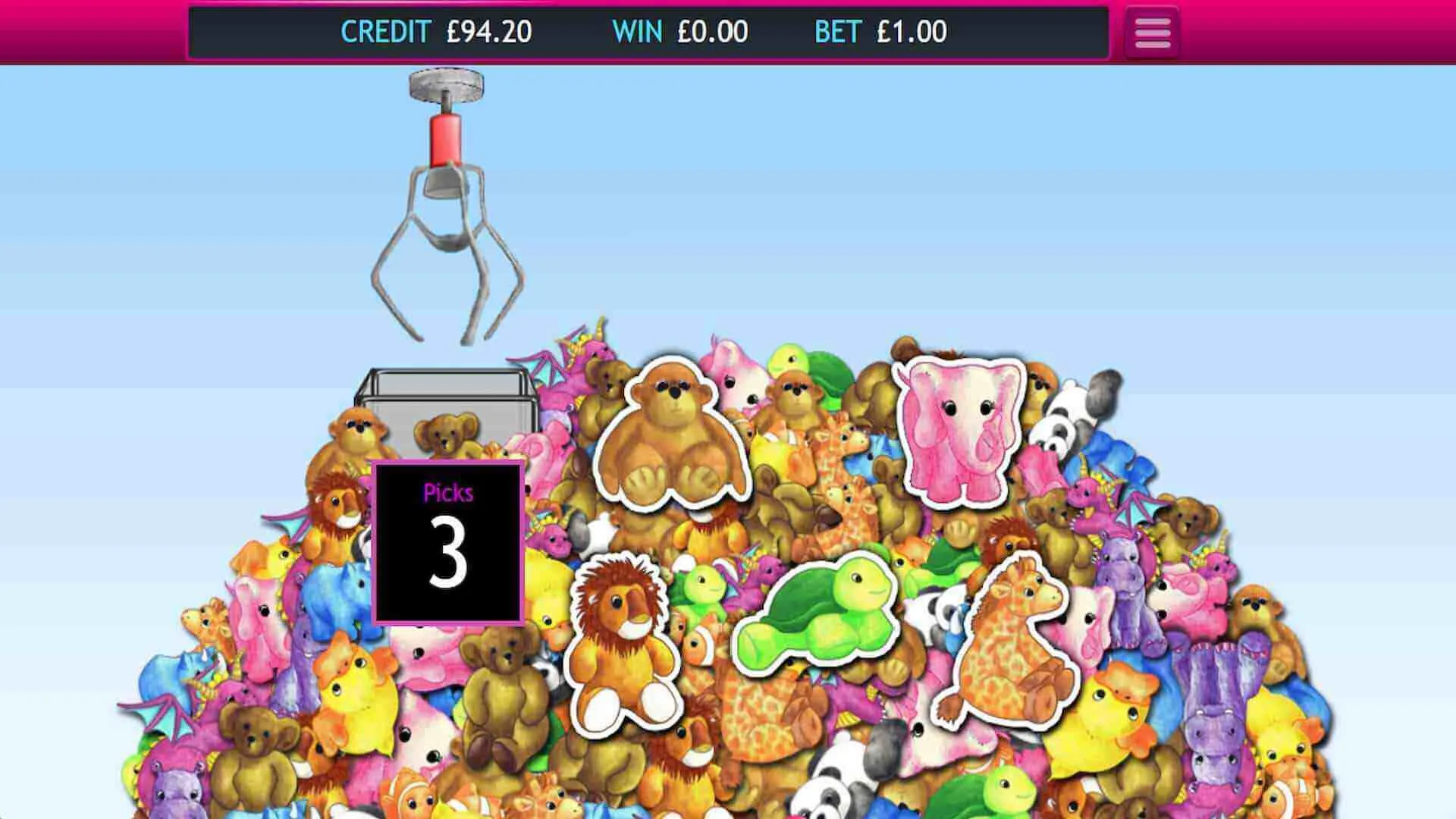 Fluffy Favourites Slot toybox picks